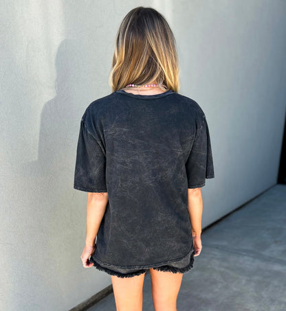 It's Only Rock & Roll Oversized Mineral Washed Tee