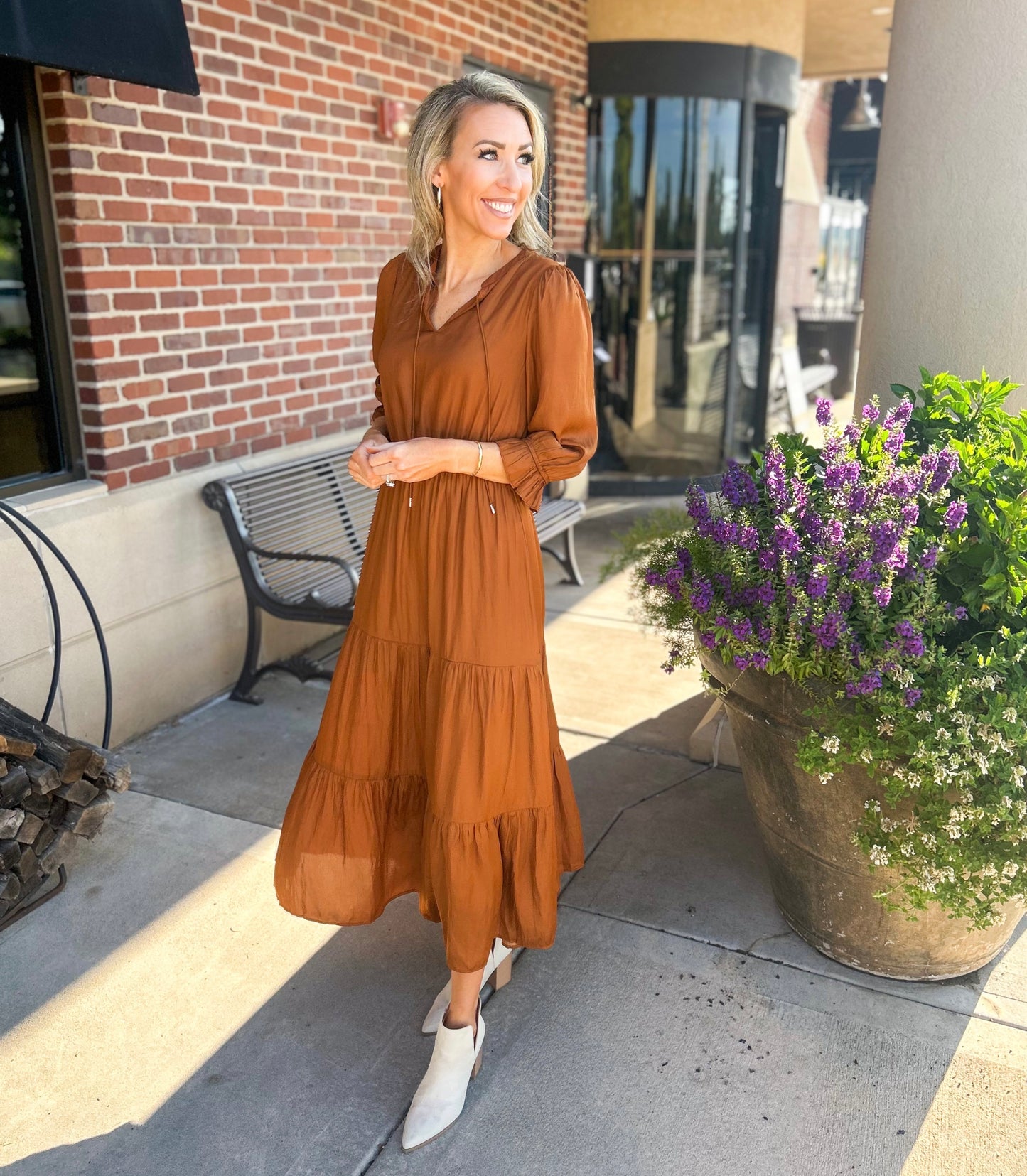 Emelina Maxi Dress (Toffee)