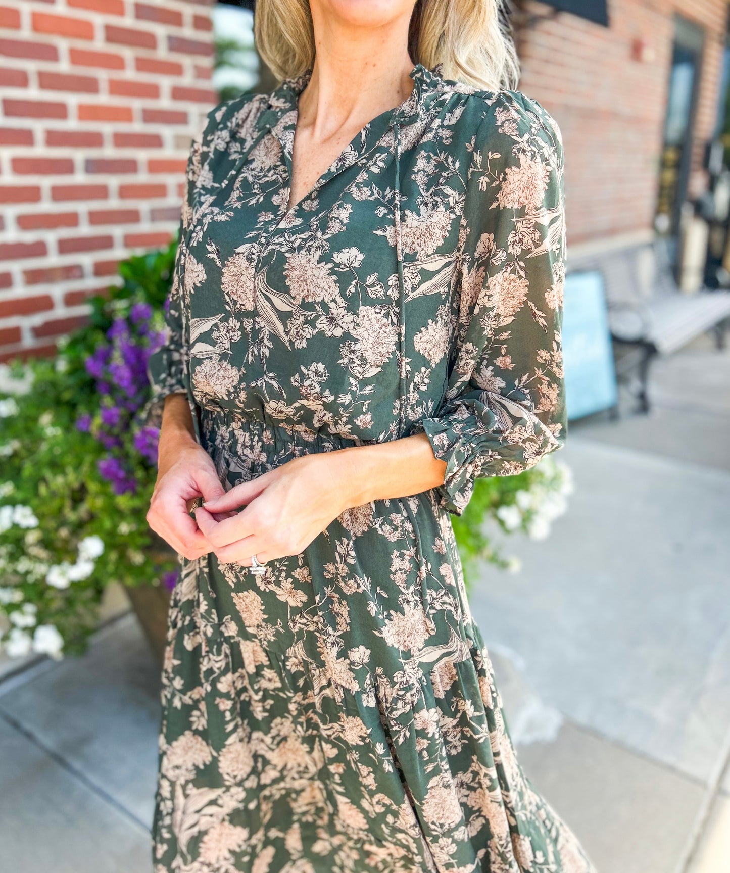 Glendora Floral Midi Dress