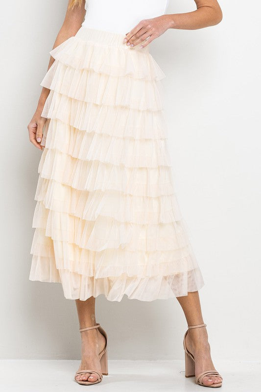 Gianna Tiered Tulle Skirt
