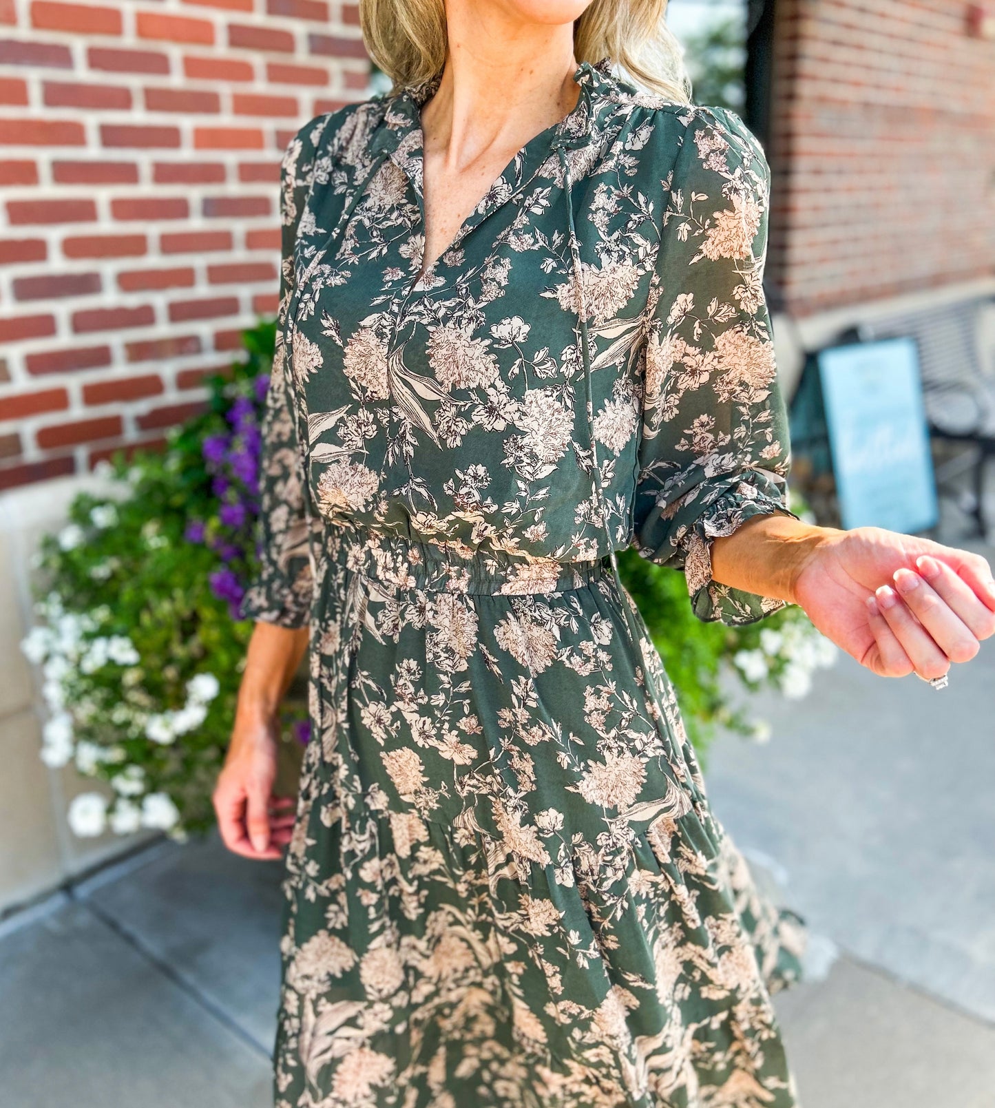 Glendora Floral Midi Dress