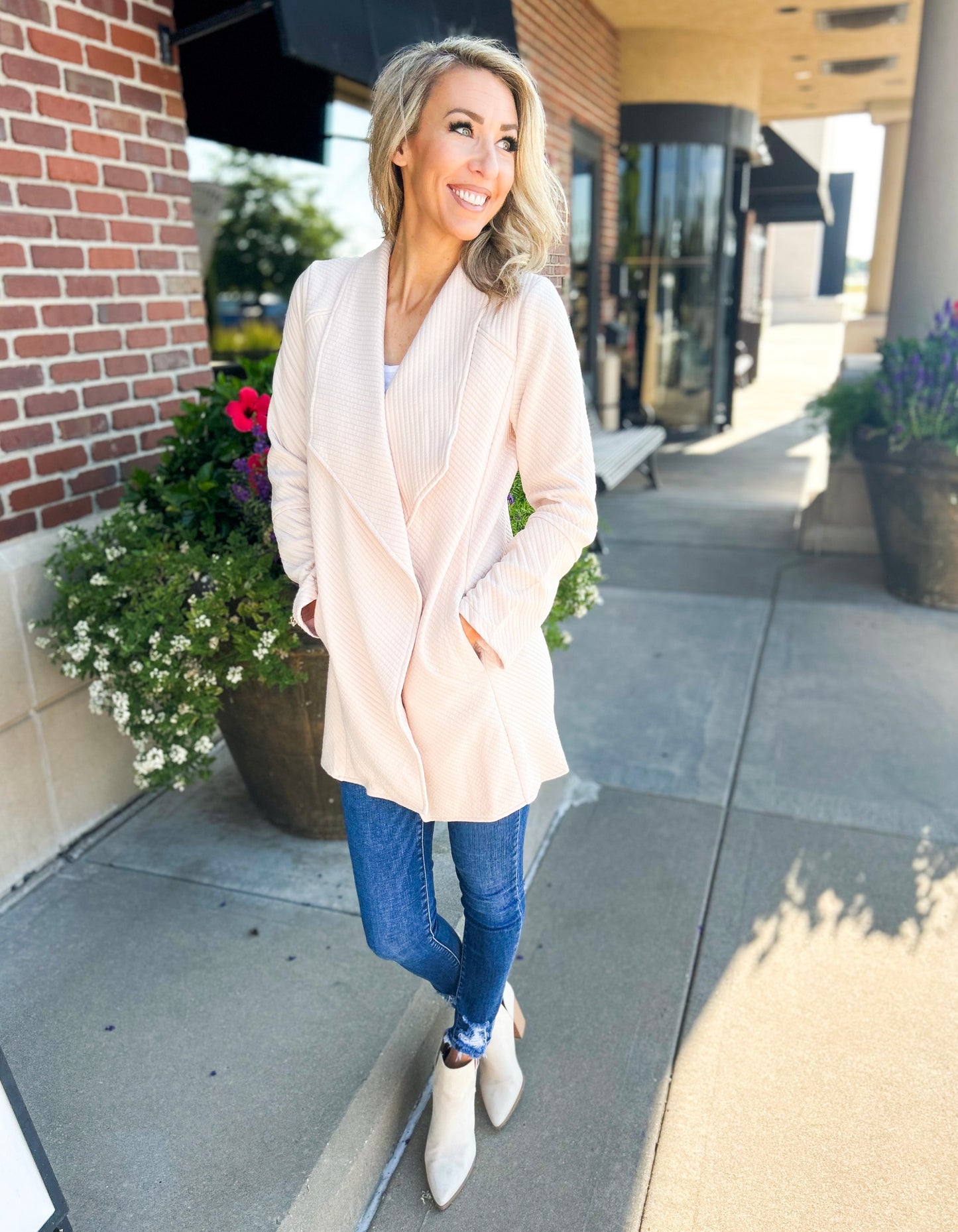 Chandler Open Front Knit Cardigan Jacket