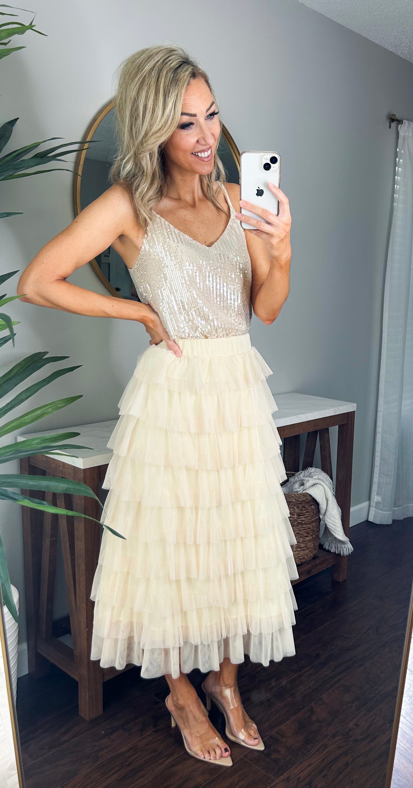 Gianna Tiered Tulle Skirt