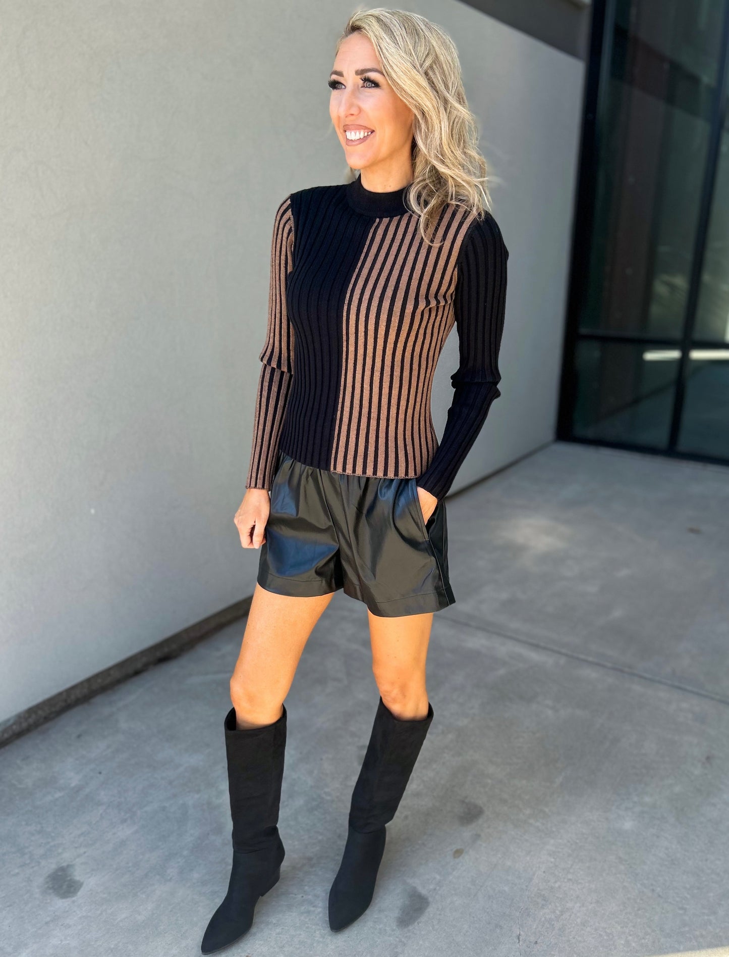 Raya Two Tone Sweater