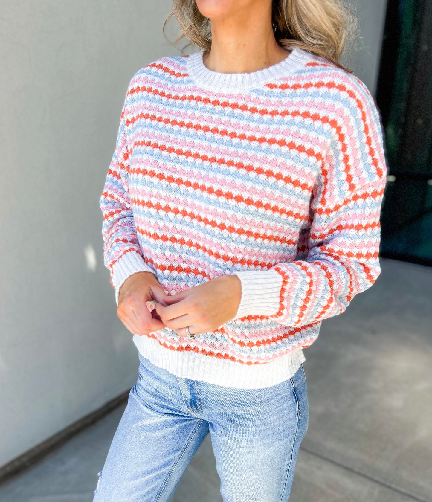 In Color Striped Sweater