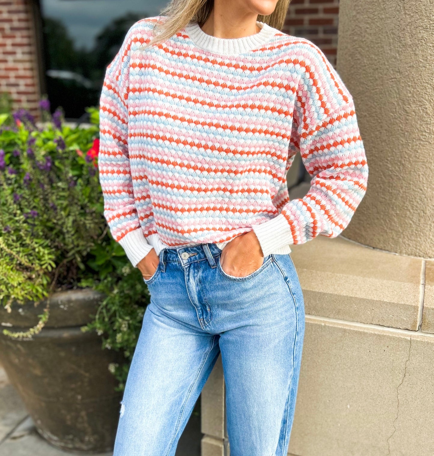 In Color Striped Sweater