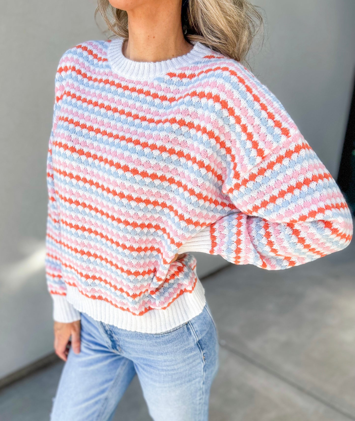 In Color Striped Sweater