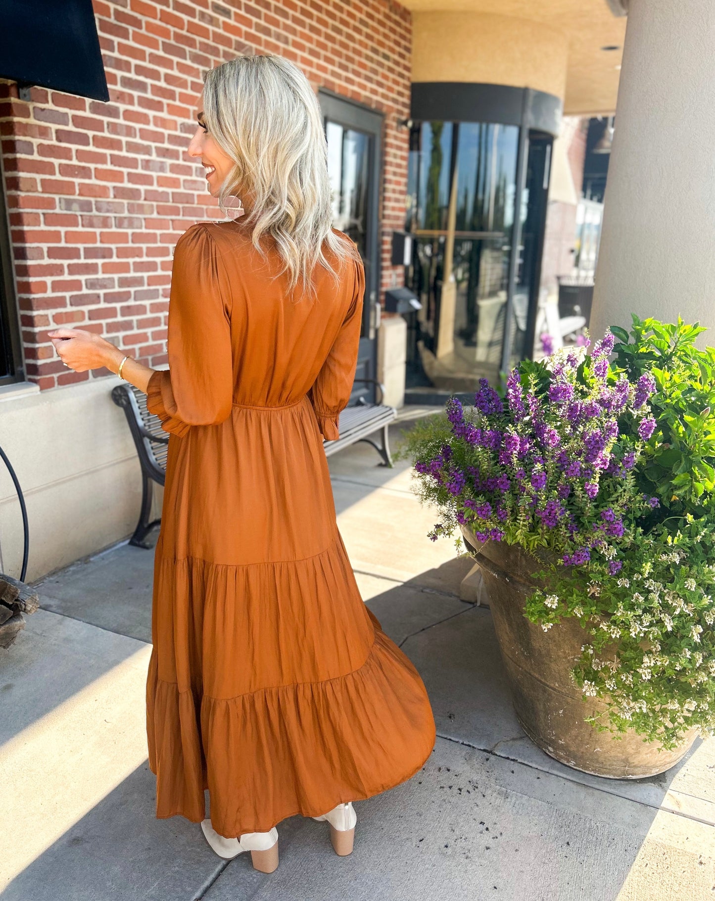 Emelina Maxi Dress (Toffee)