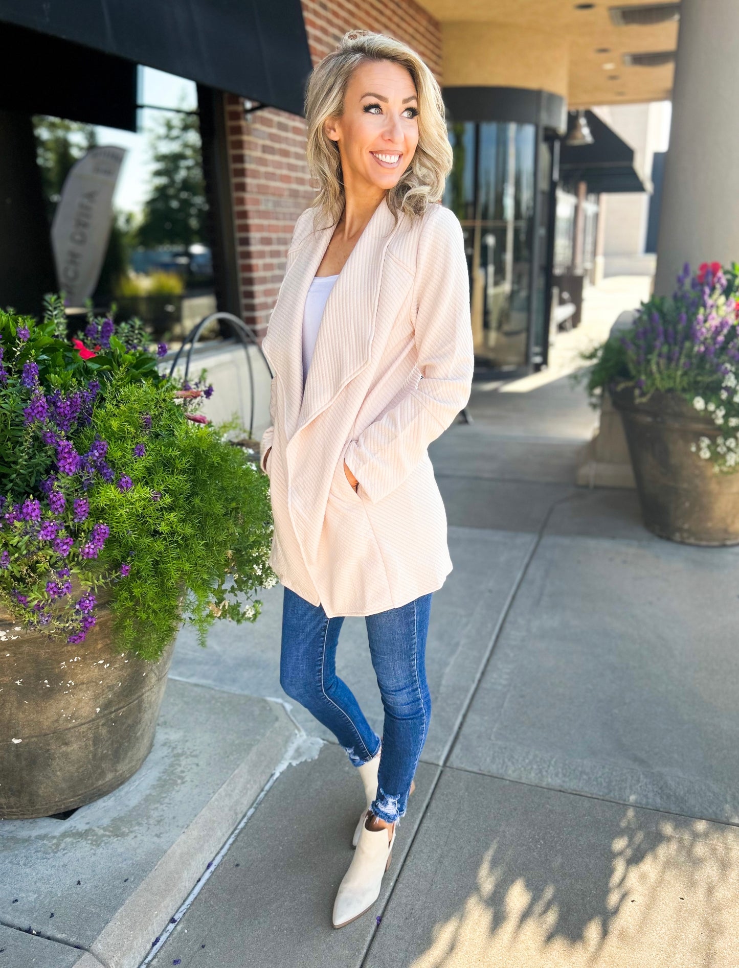 Chandler Open Front Knit Cardigan Jacket
