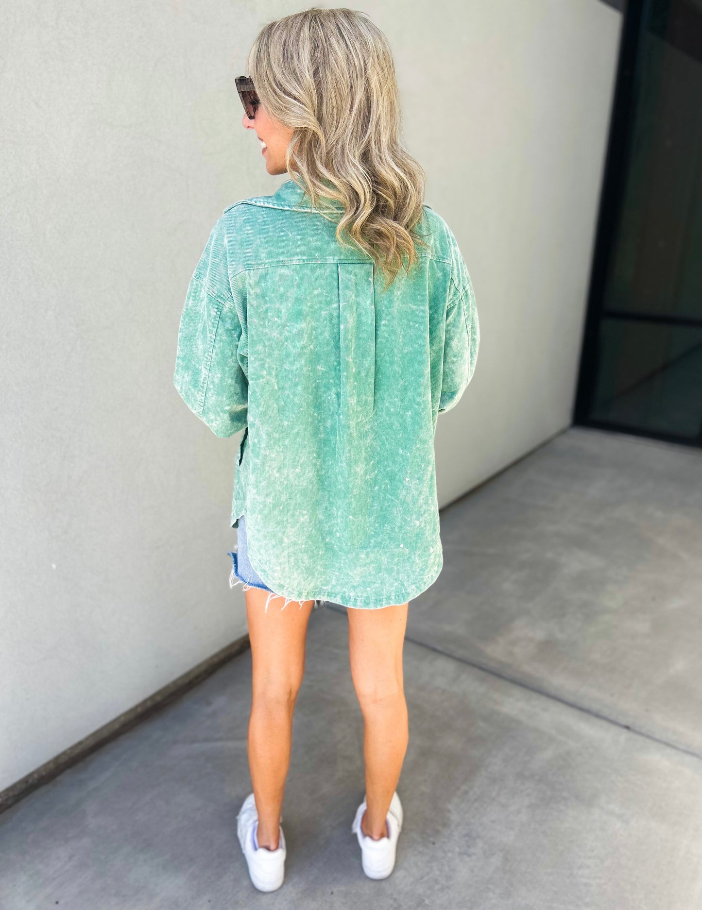Chandler Vintage Washed Oversized Corduroy Shacket