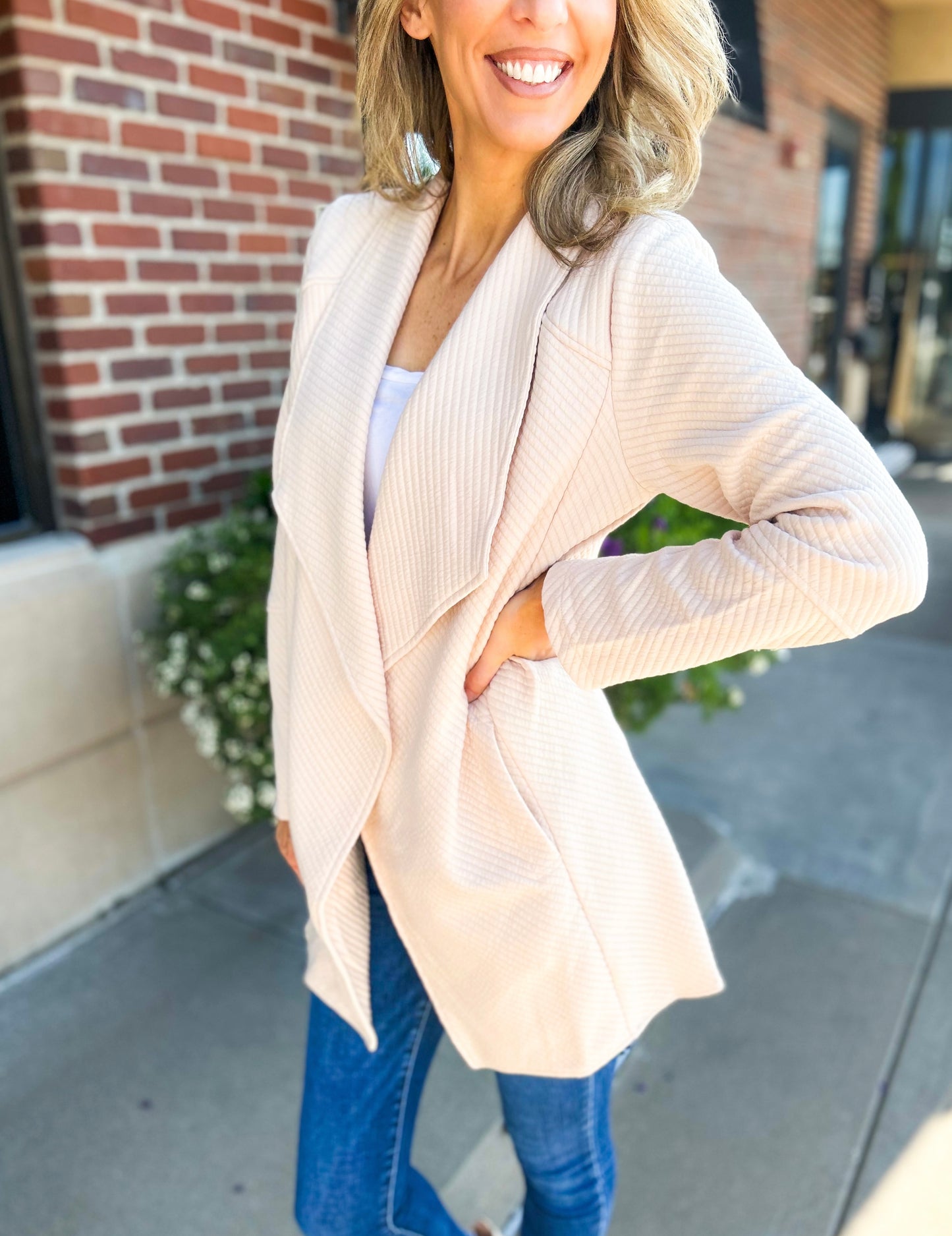 Chandler Open Front Knit Cardigan Jacket