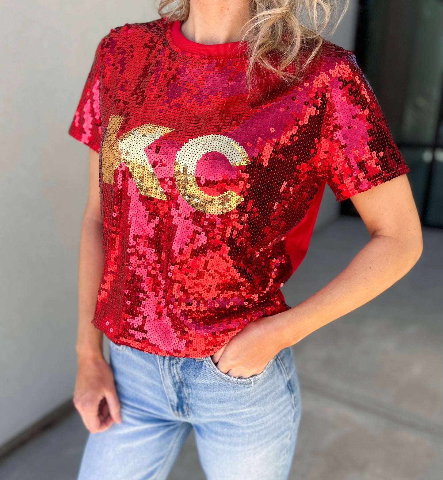 KC Sequin Top