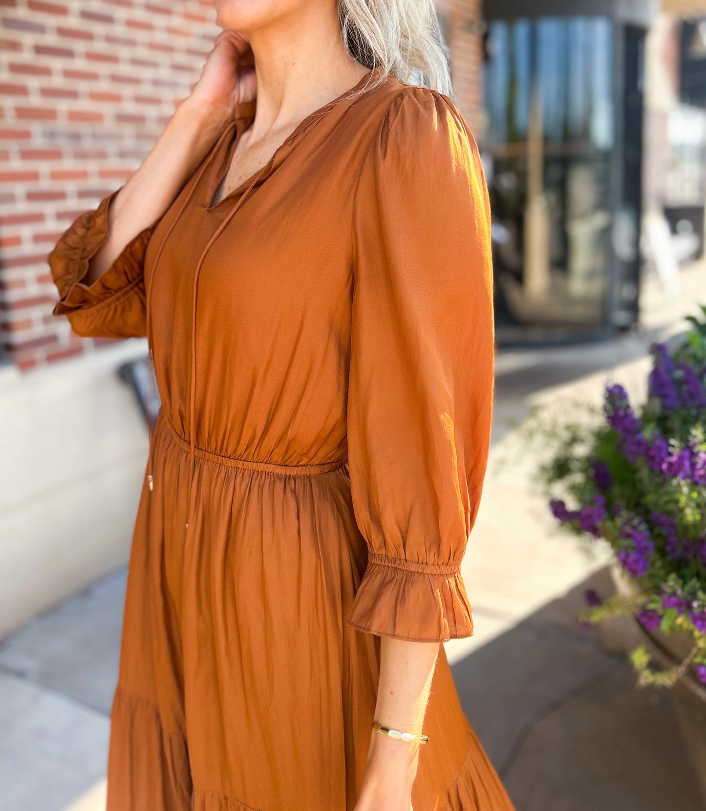 Emelina Maxi Dress (Toffee)