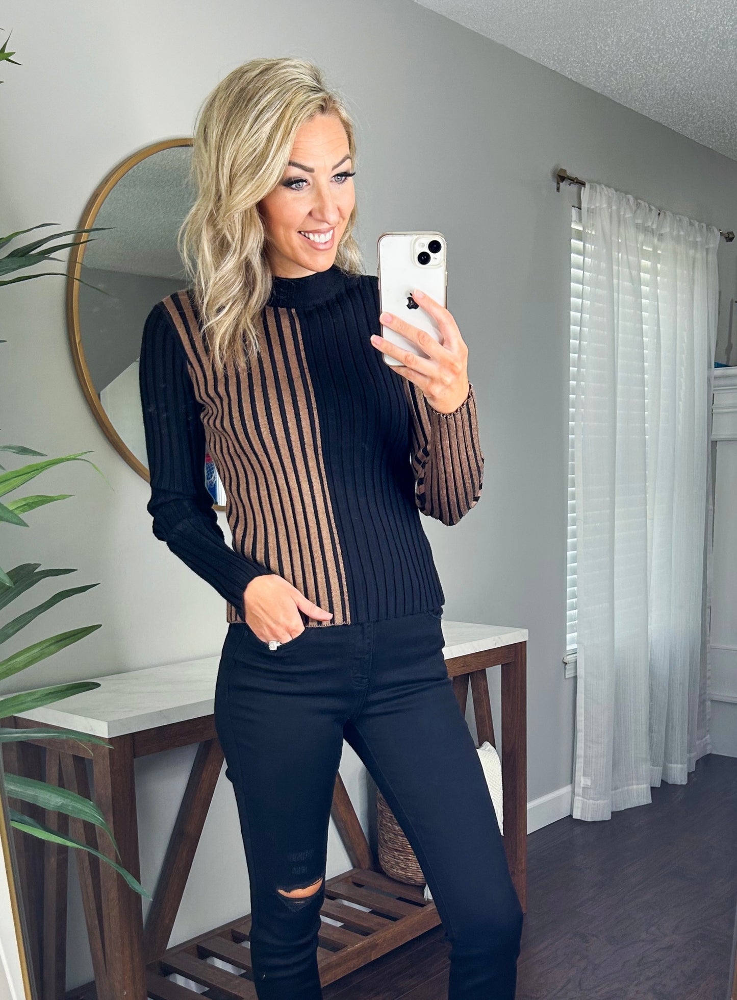 Raya Two Tone Sweater