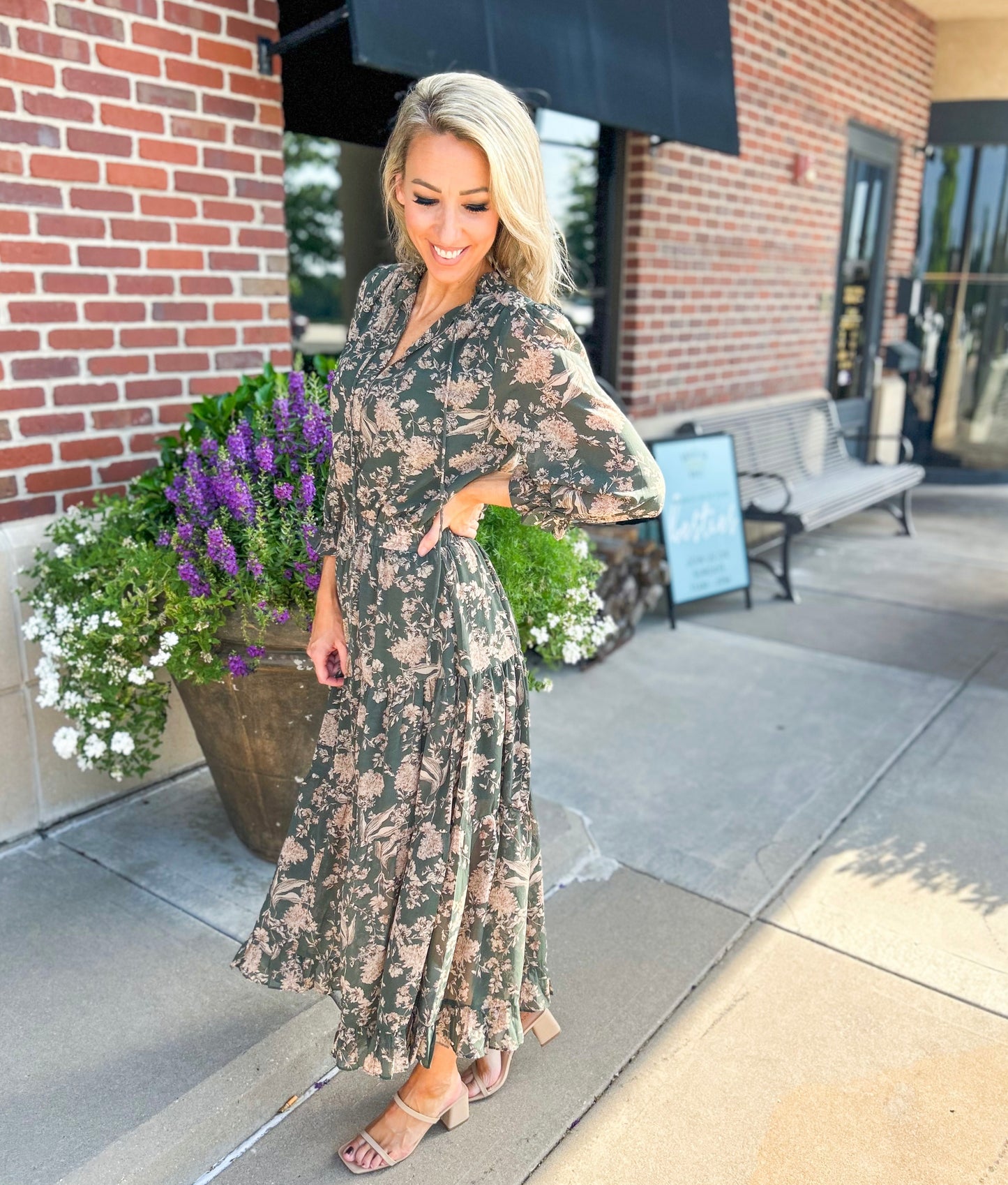 Glendora Floral Midi Dress