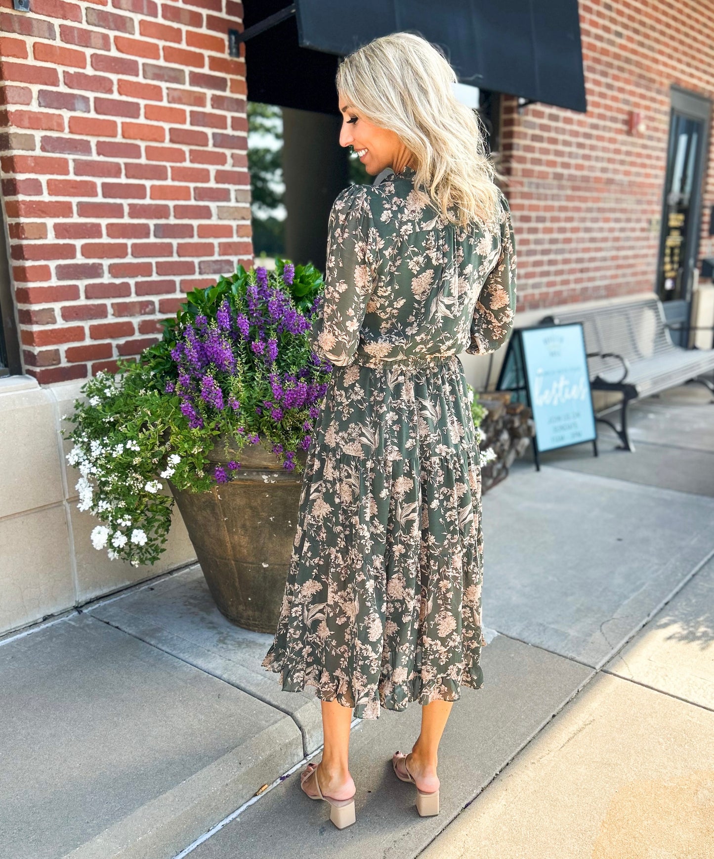 Glendora Floral Midi Dress