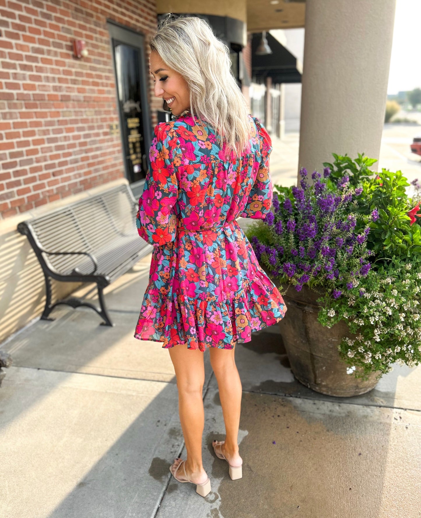 Mandy Floral Button Up Dress