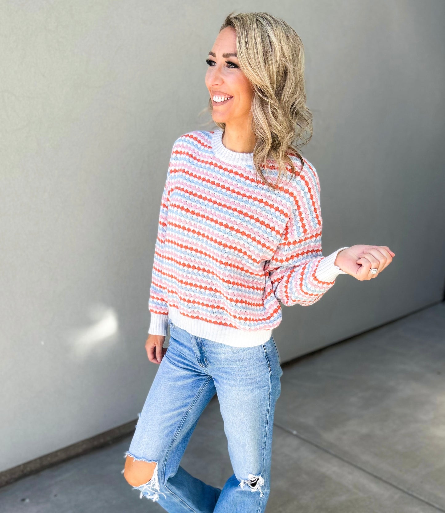 In Color Striped Sweater