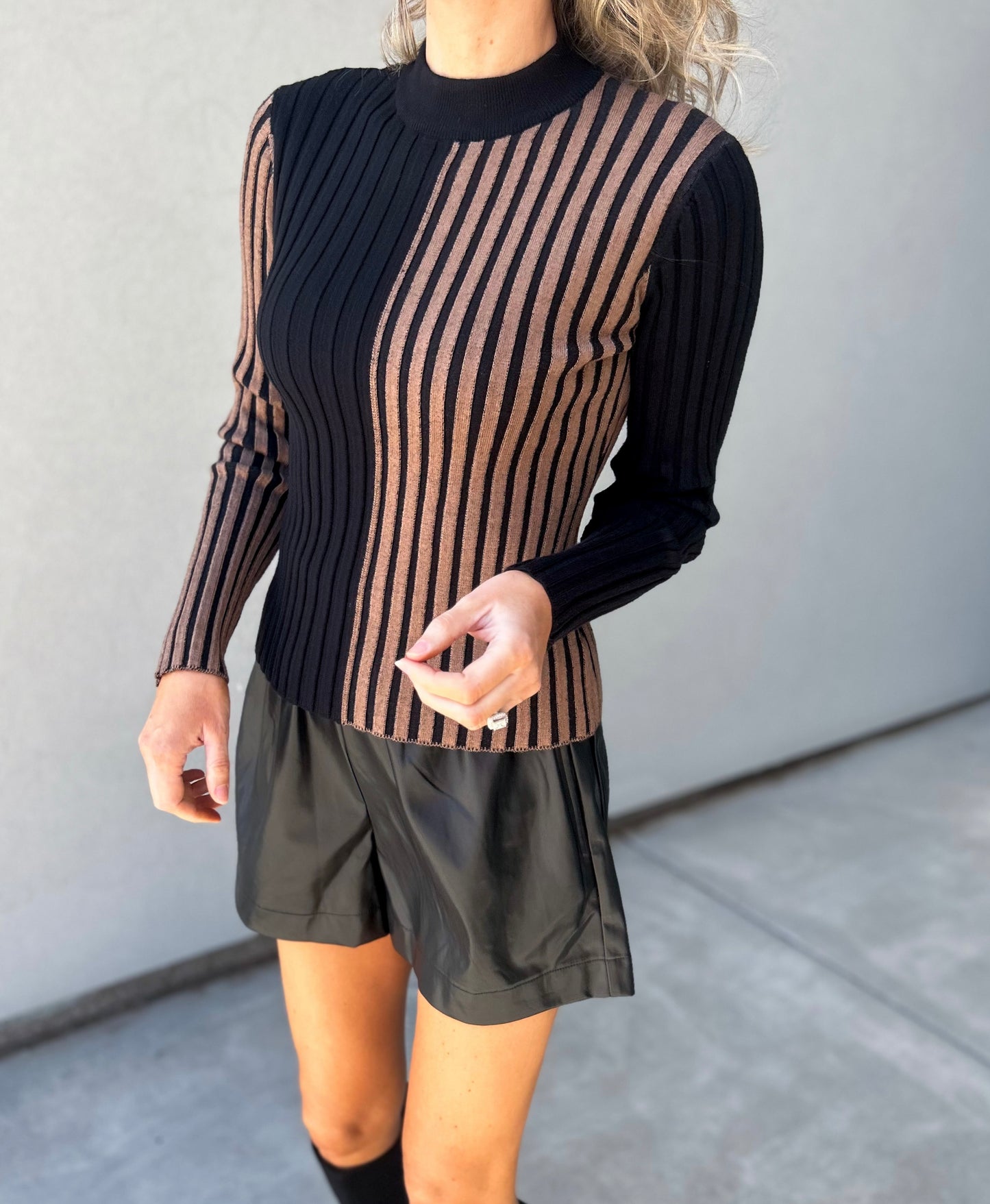 Raya Two Tone Sweater
