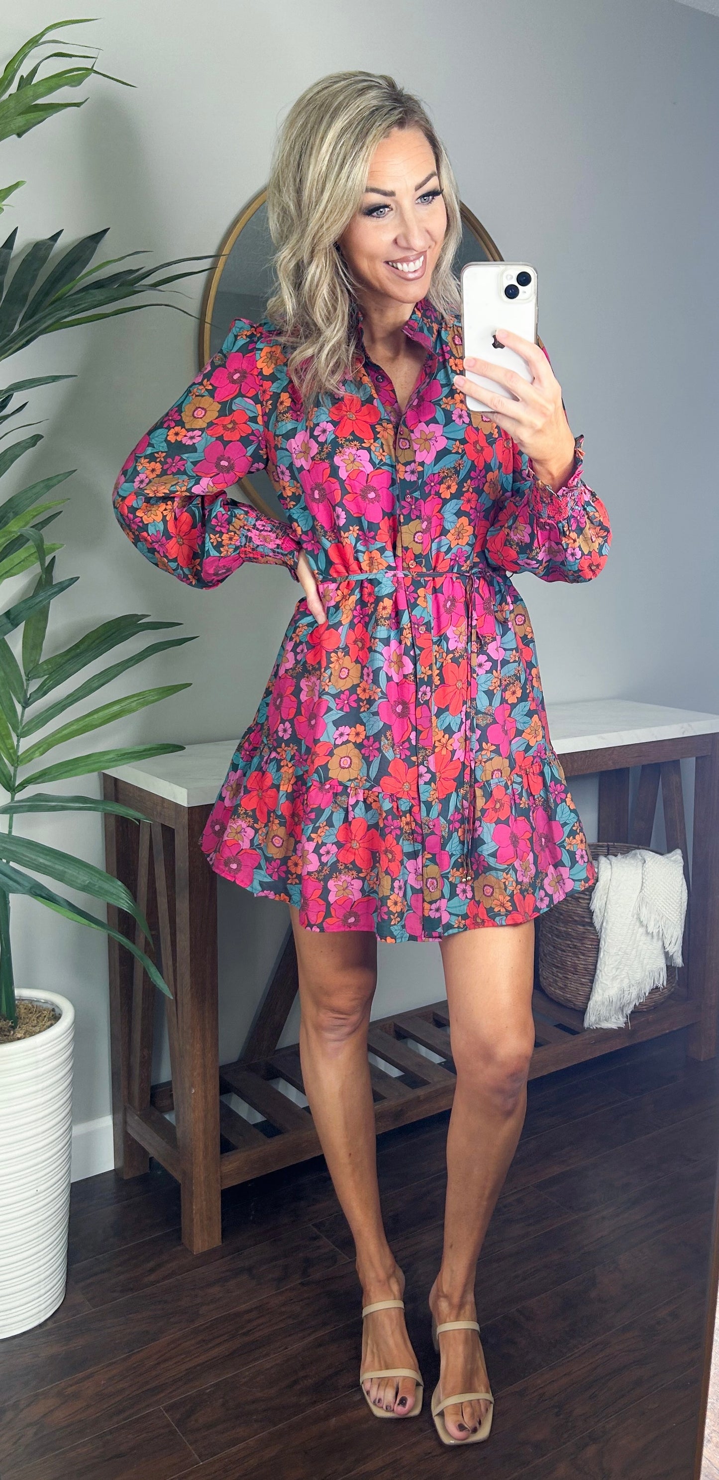 Mandy Floral Button Up Dress