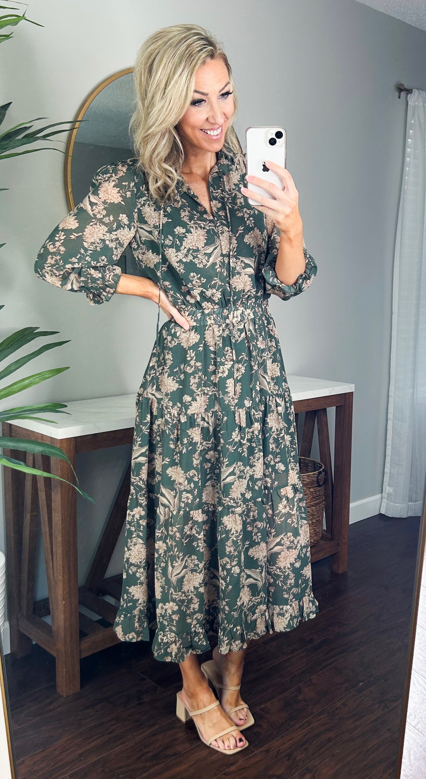 Glendora Floral Midi Dress