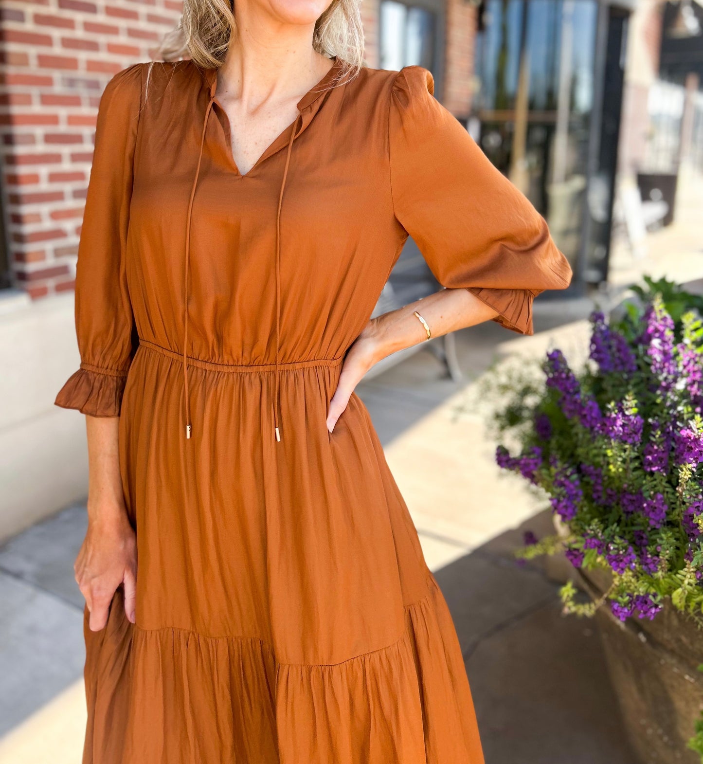 Emelina Maxi Dress (Toffee)