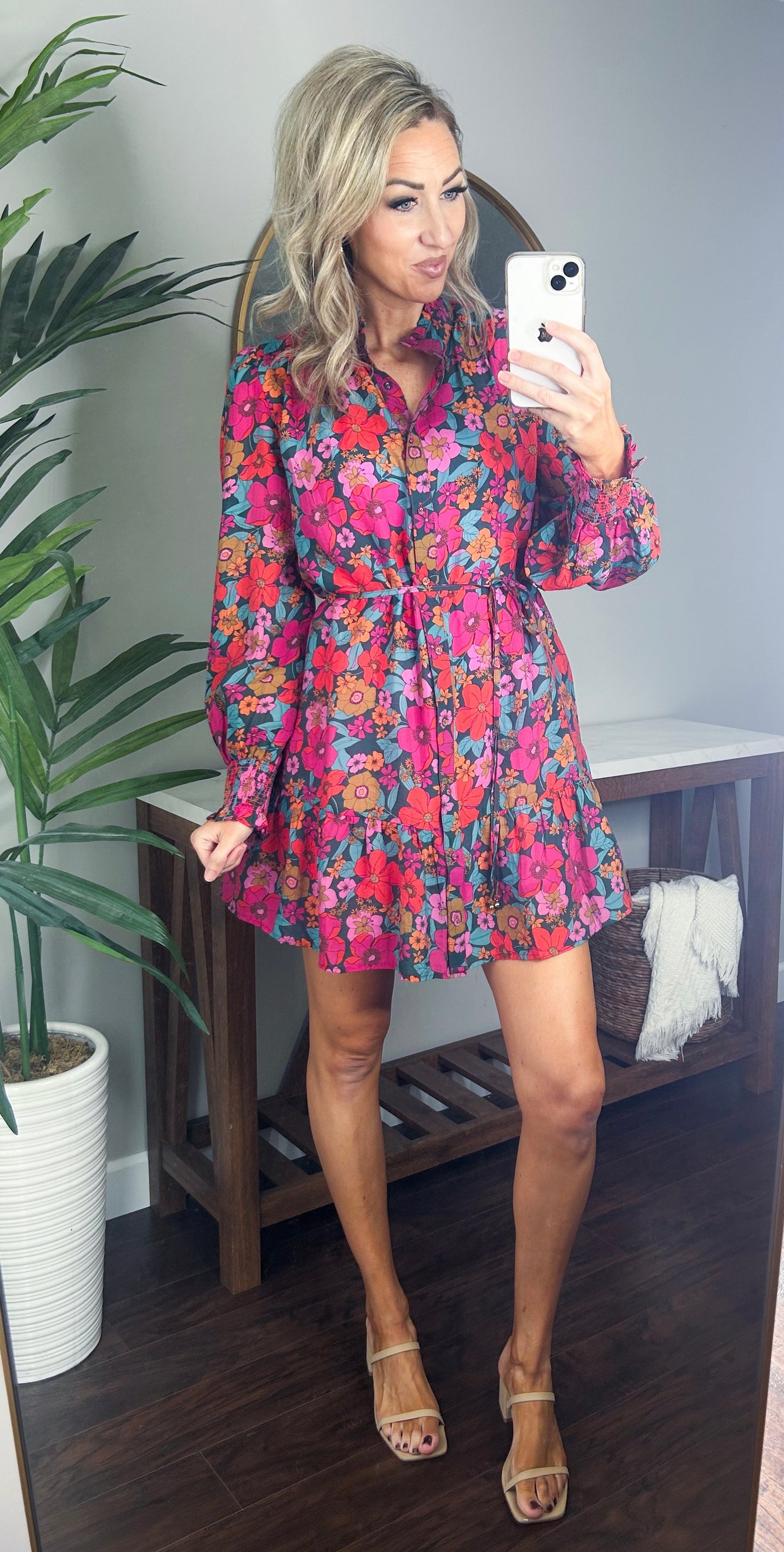 Mandy Floral Button Up Dress