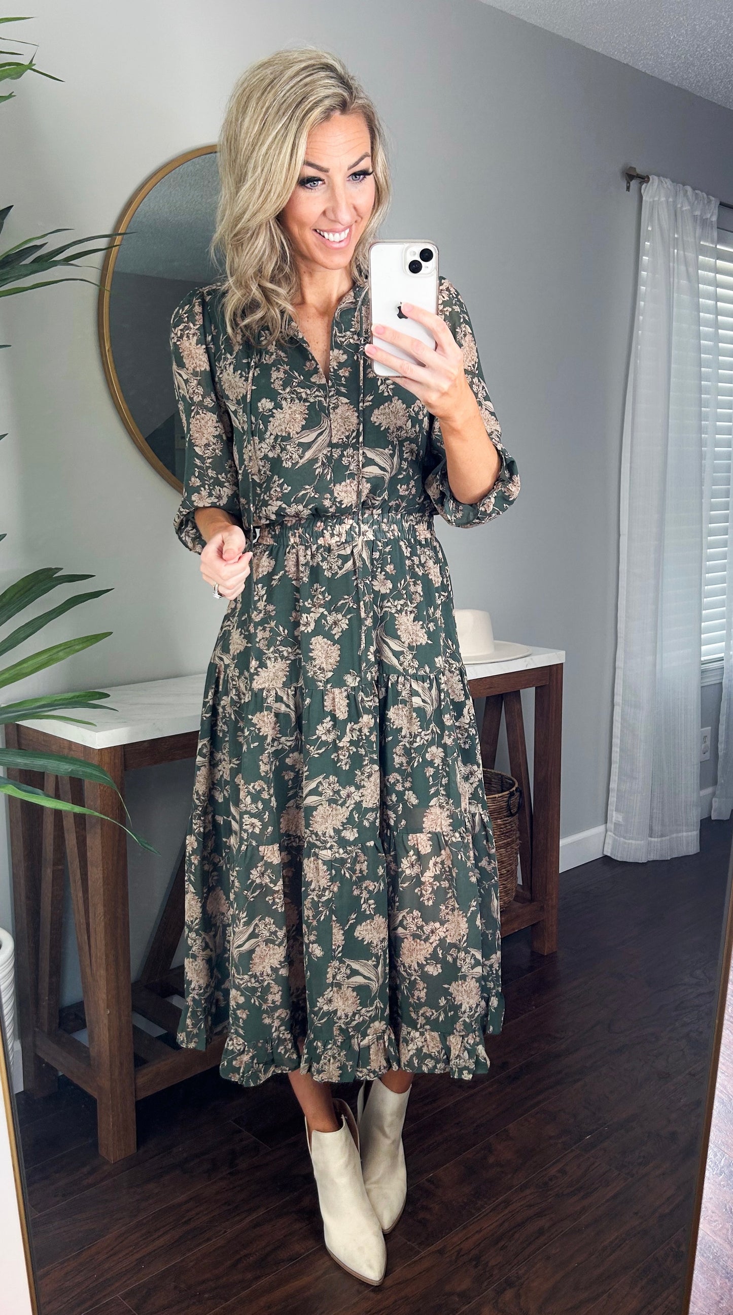 Glendora Floral Midi Dress