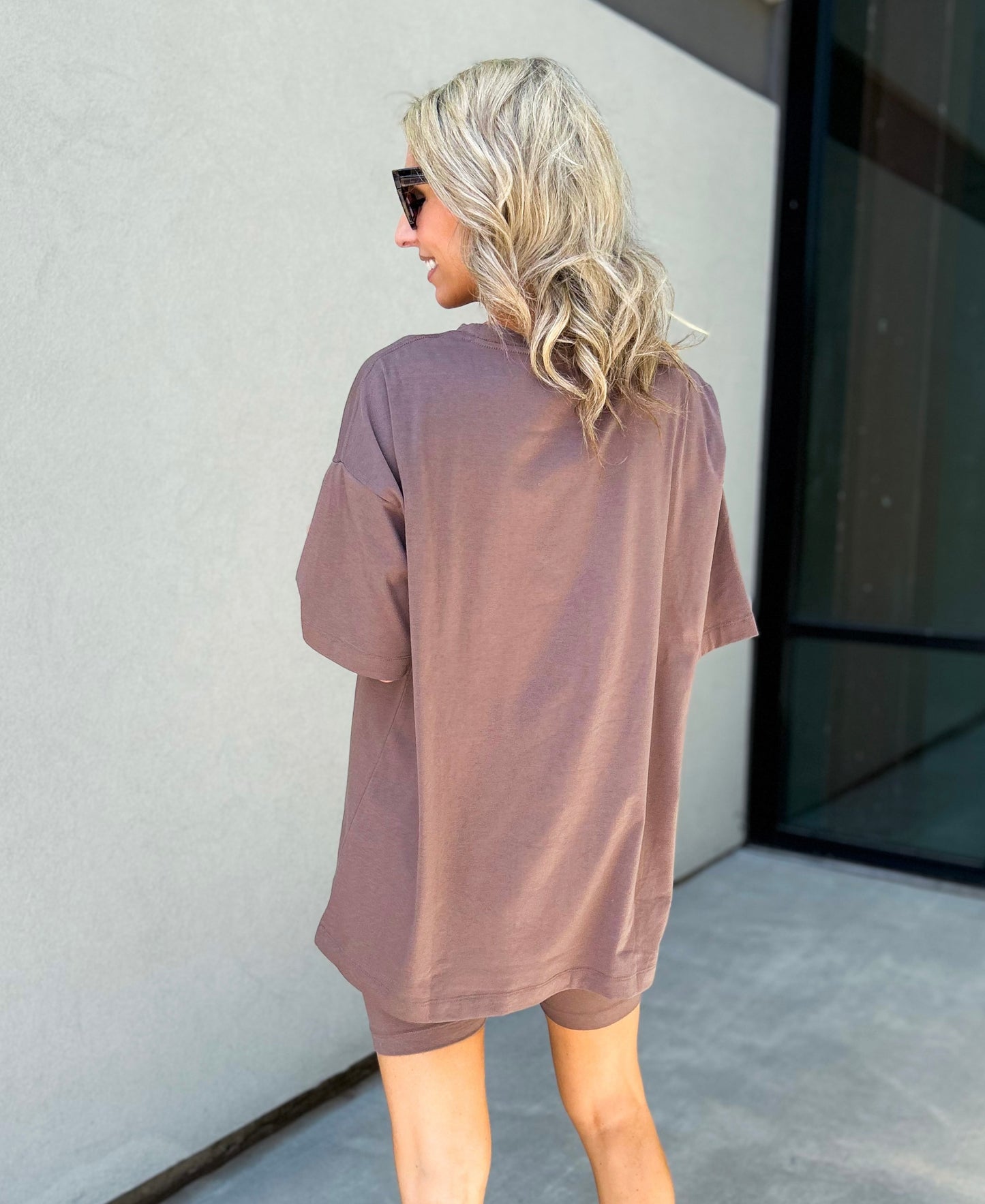Blaine Oversized Top / Biker Shorts Set