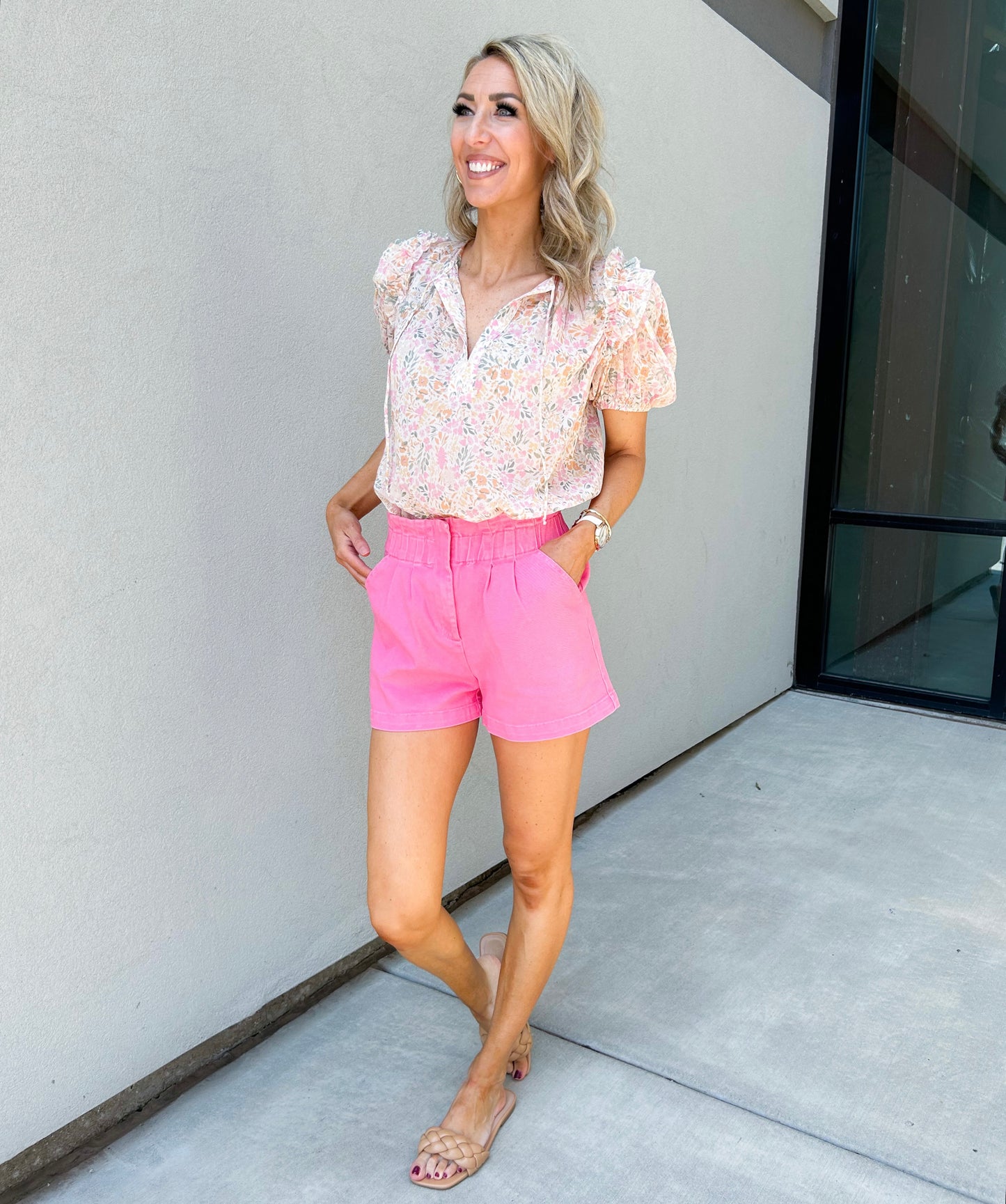 Shelby Ruffle Floral Top