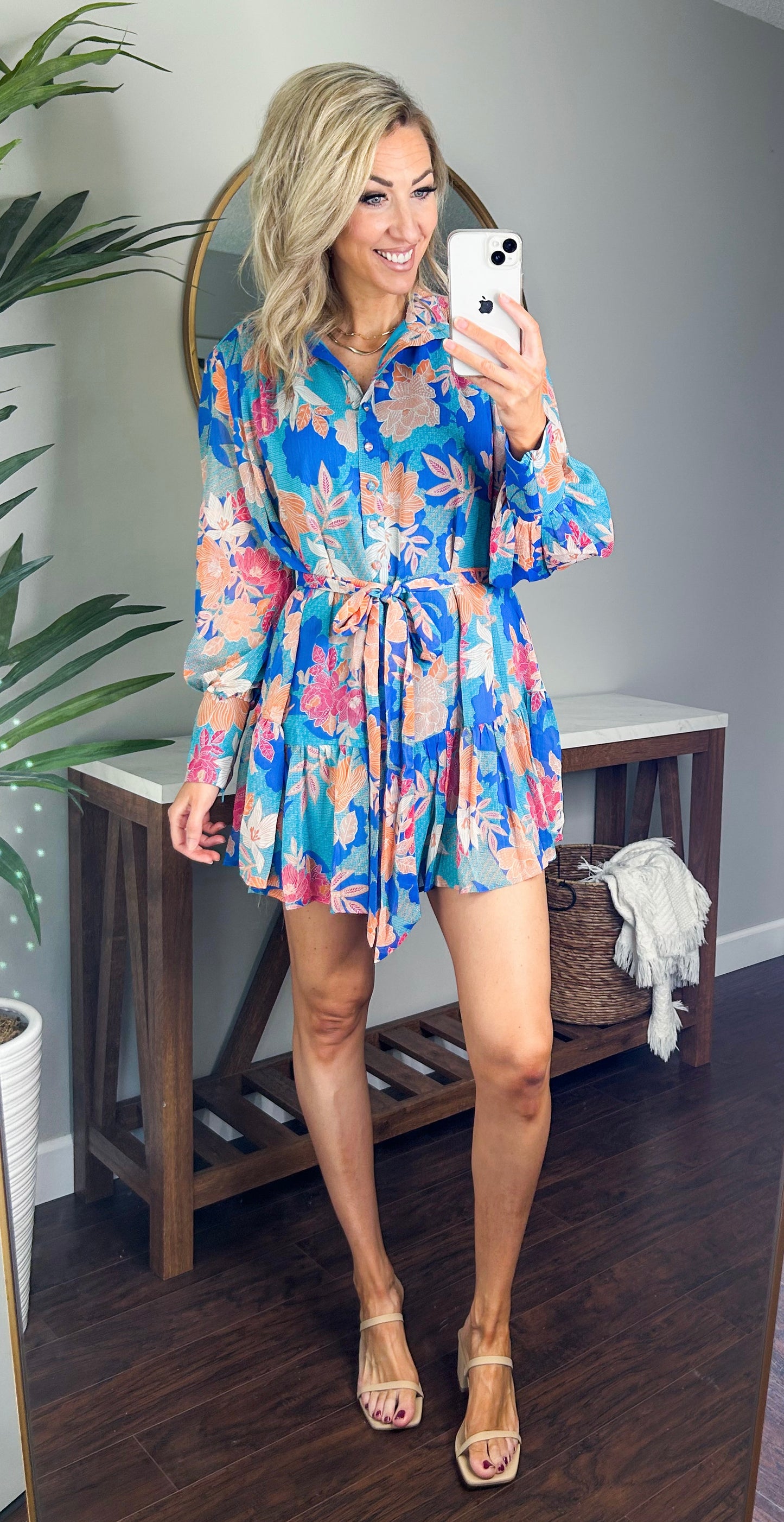 Raylee Floral Button Up Dress