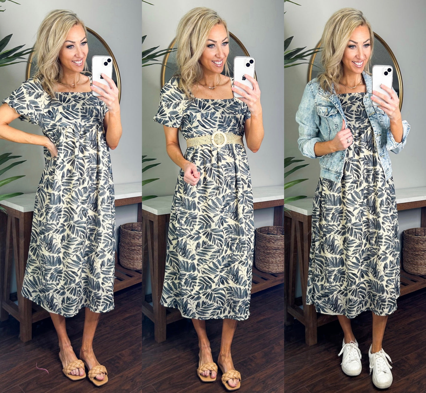 Jenna Puff Sleeve Square Neck Maxi Dress