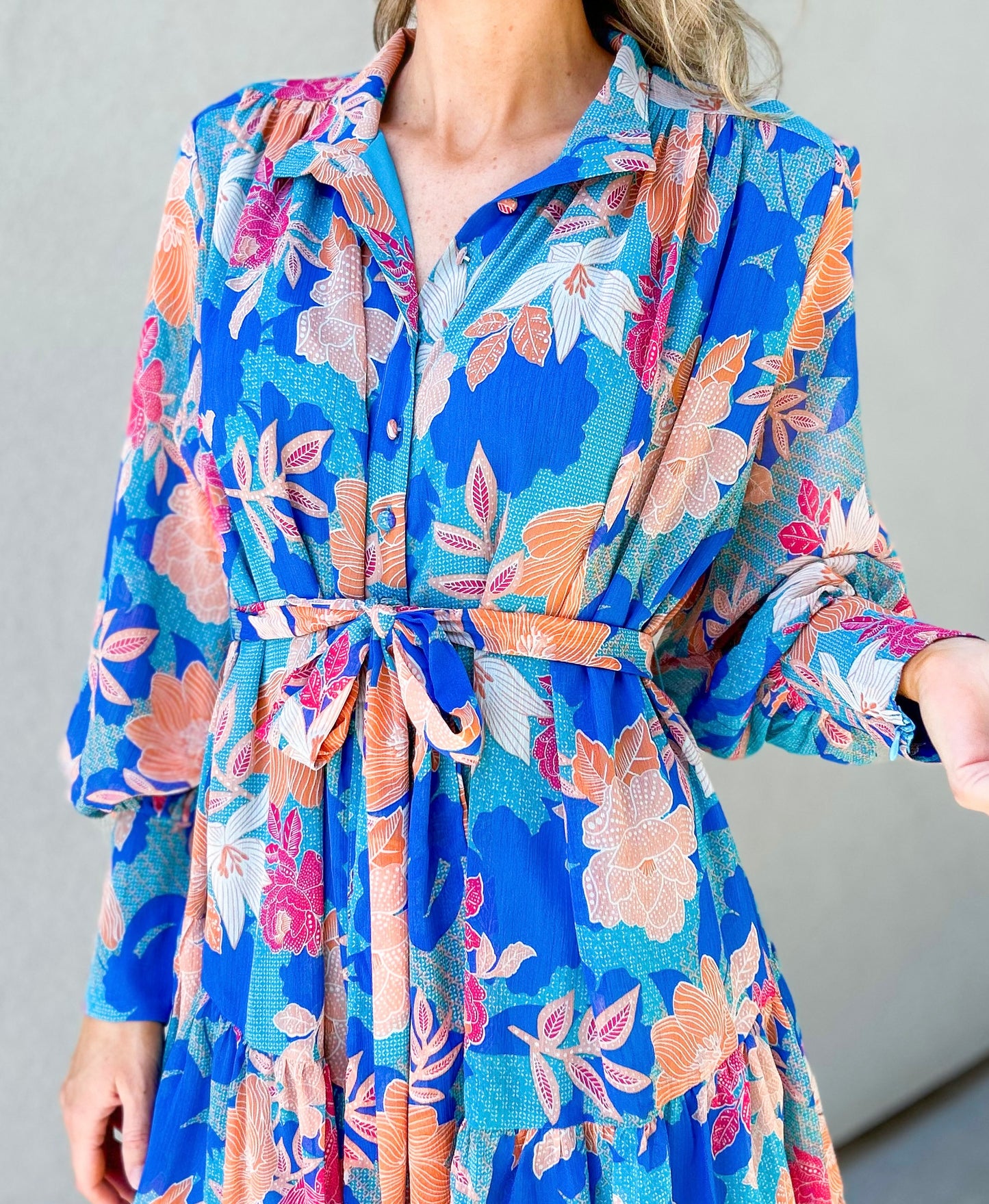 Raylee Floral Button Up Dress