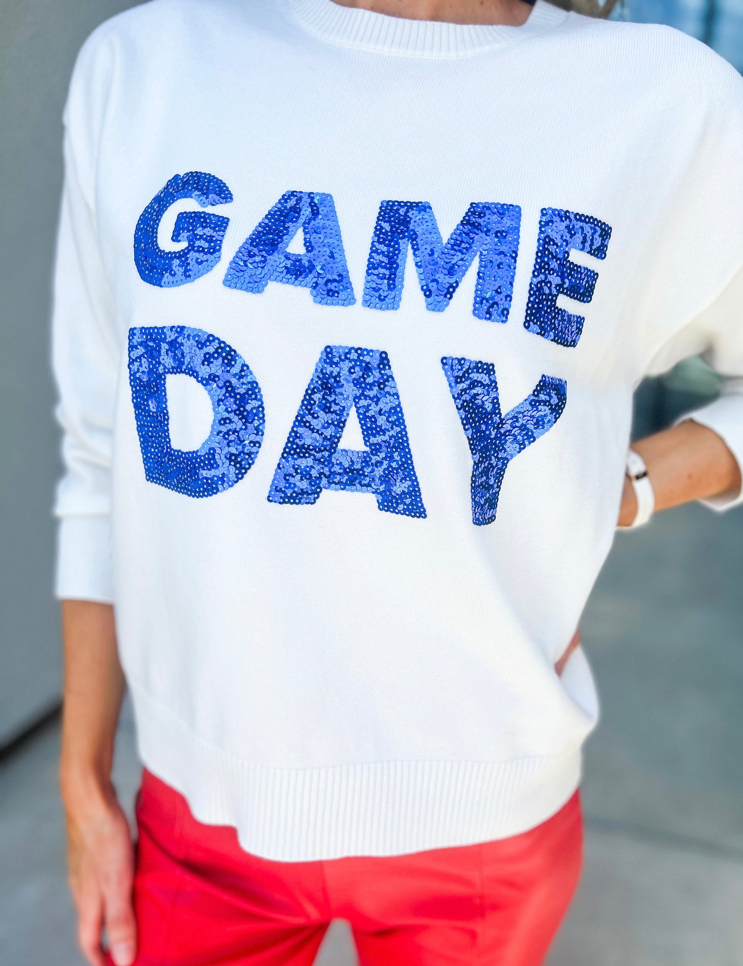 Sequin GAME DAY Sweater