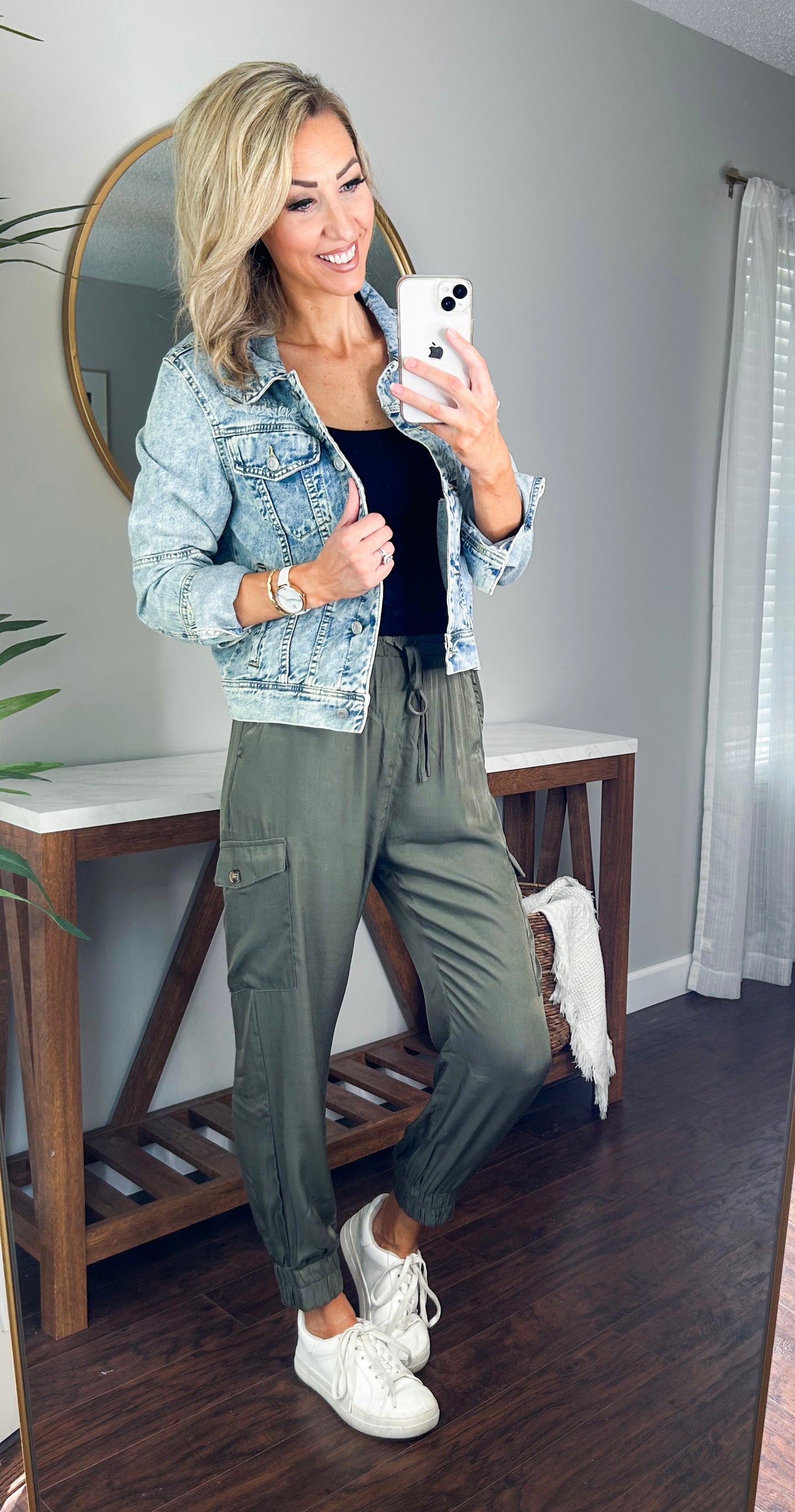 Jovie High Rise Elastic Waist Satin Joggers