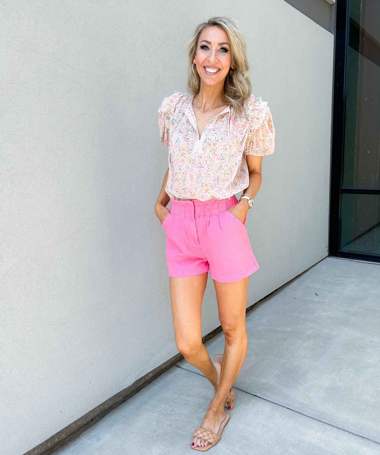 Shelby Ruffle Floral Top
