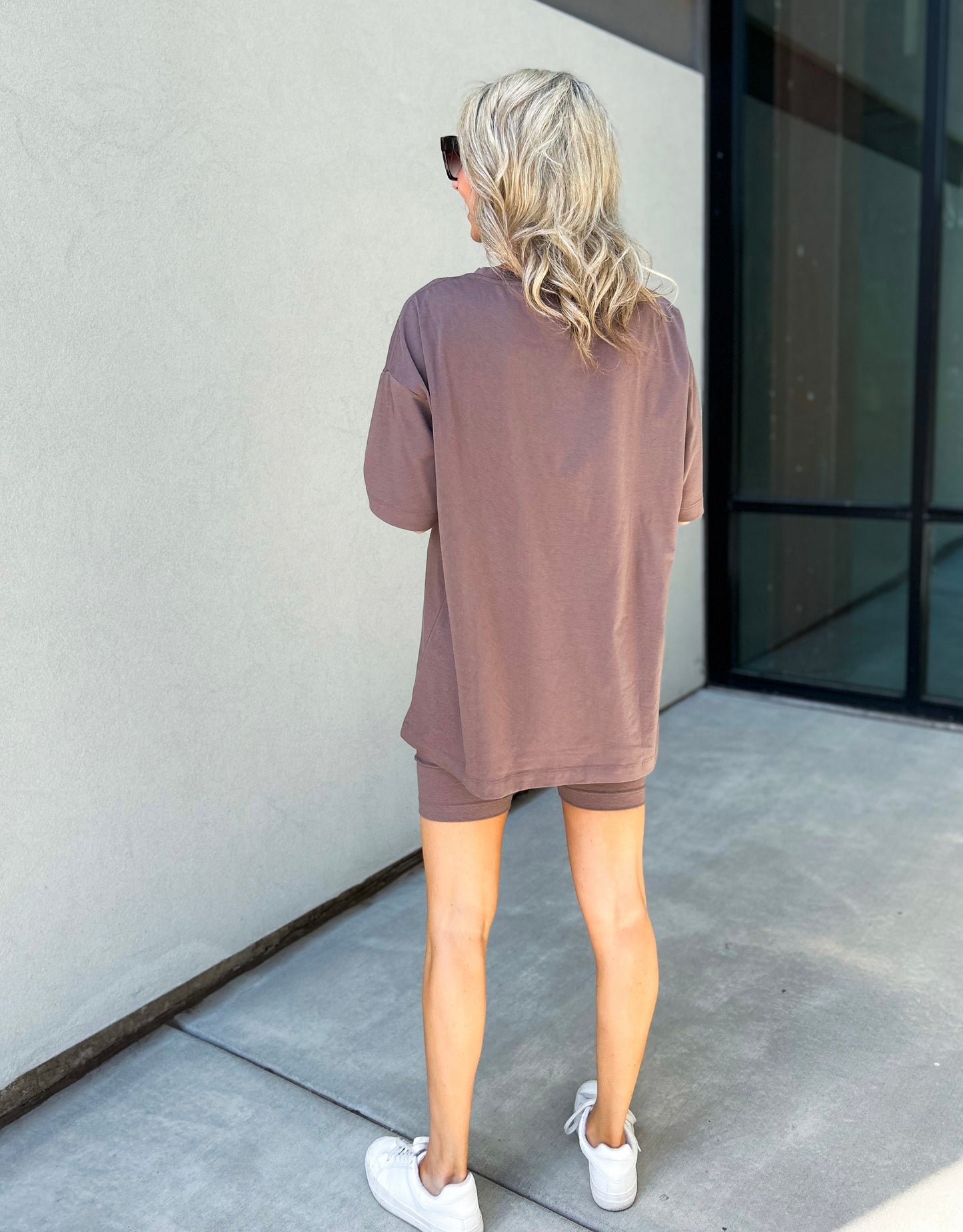 Blaine Oversized Top / Biker Shorts Set