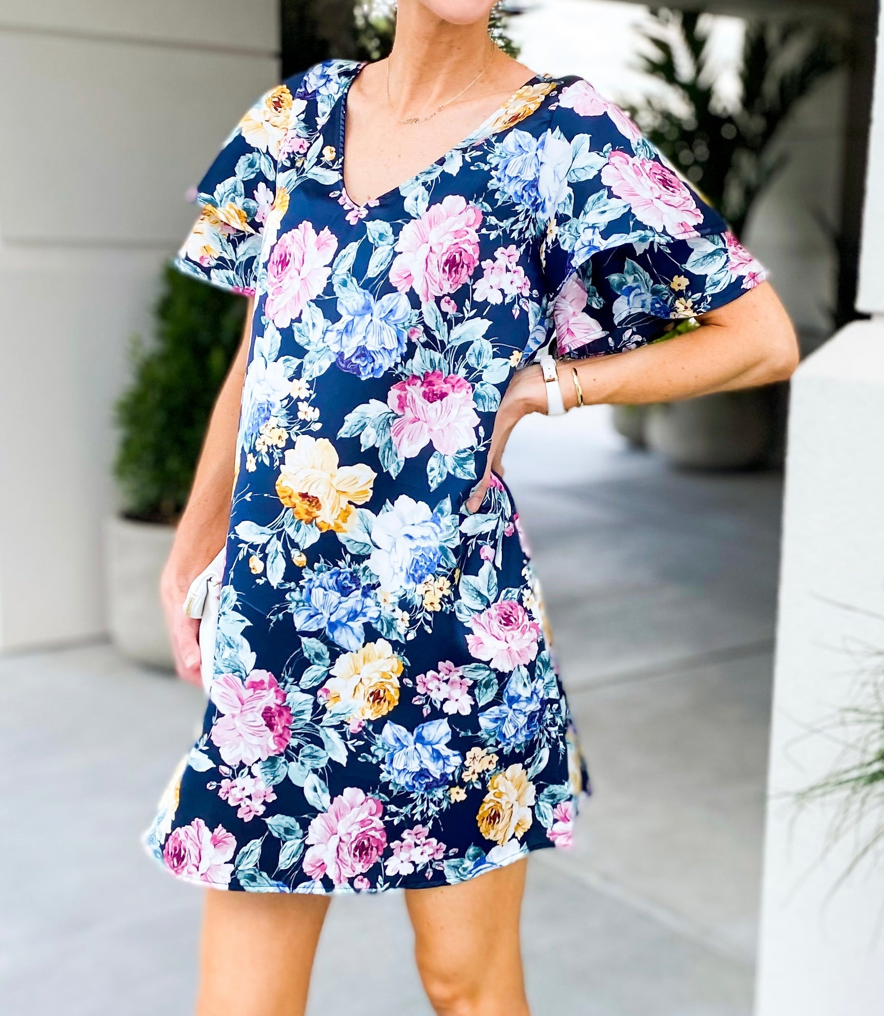 Tiana Floral Satin Dress – Nova Lee Boutique