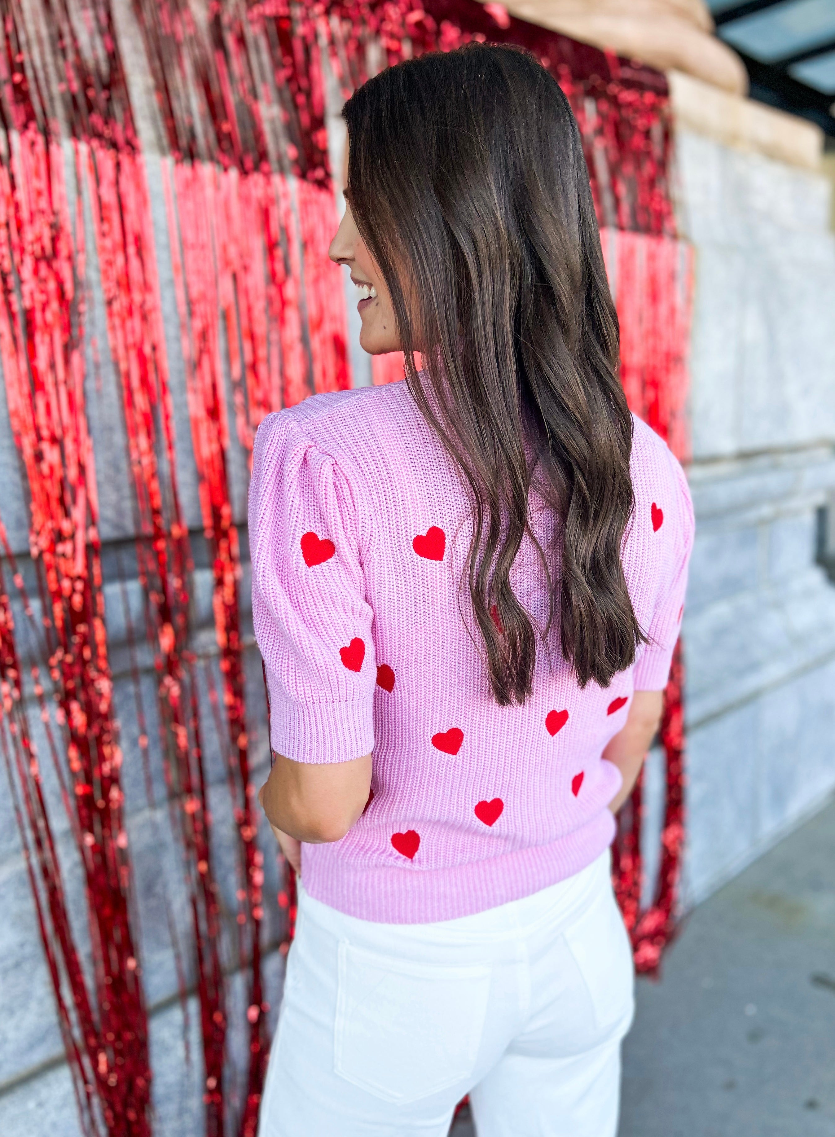 Heart on sleeve sweater best sale