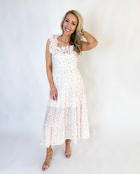 Emory Floral Ruffle Sleeve Maxi Dress