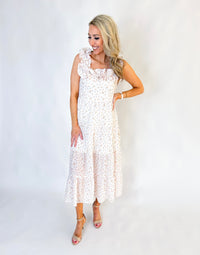 Emory Floral Ruffle Sleeve Maxi Dress