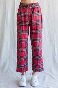 Deck The Halls Plaid Pajama Top/Pants Set