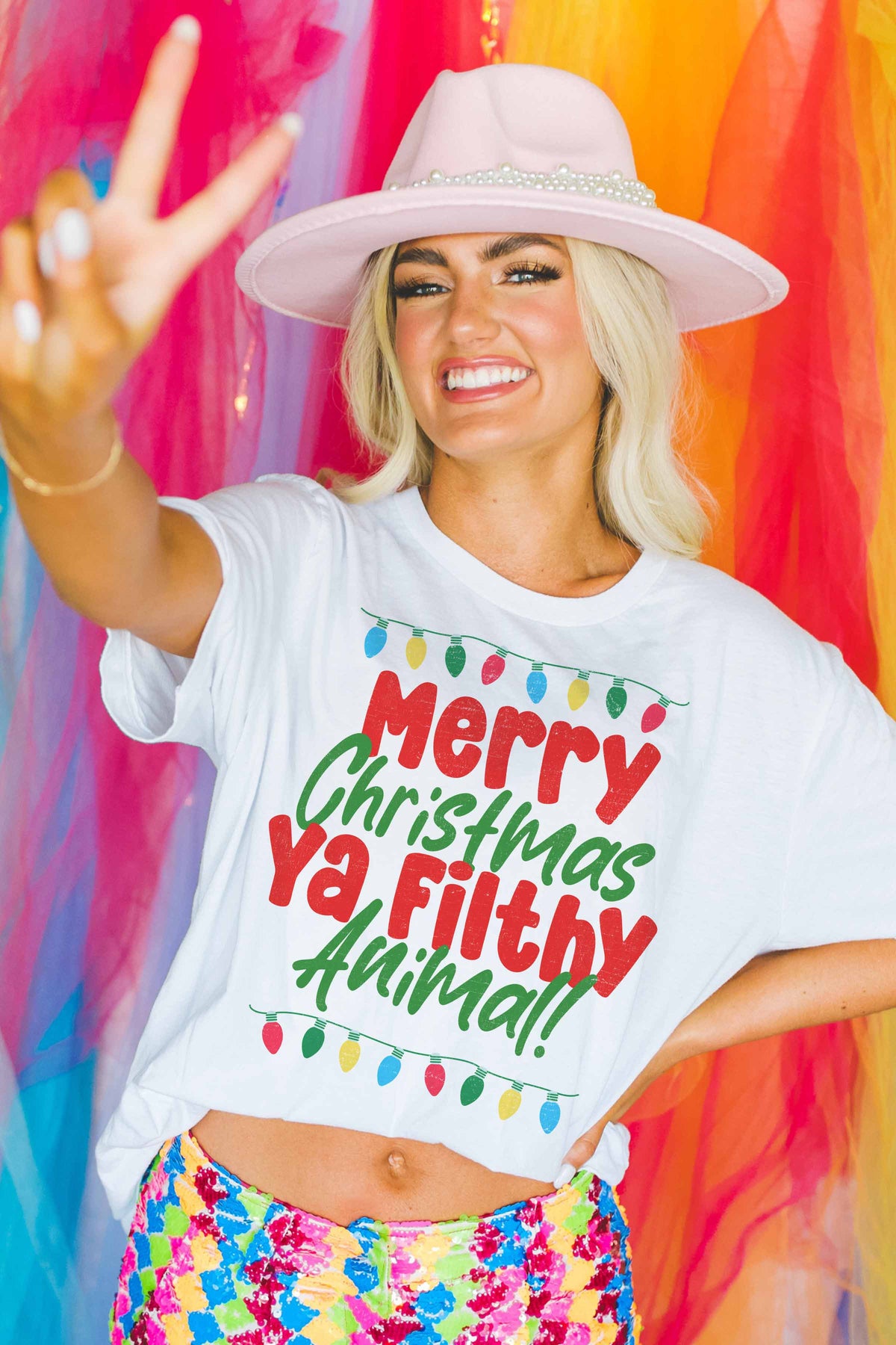 Merry Christmas Ya Filthy Animal Tee