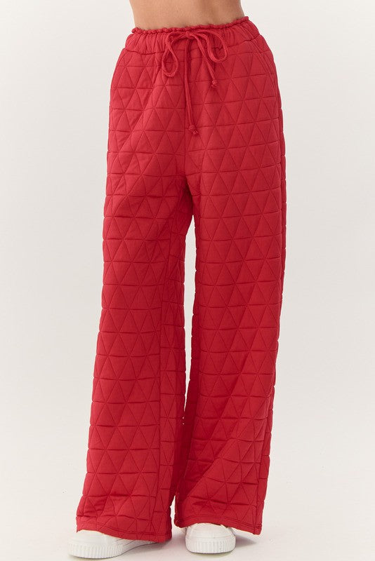 Noel Textured Oversized Elastic Waist Pant