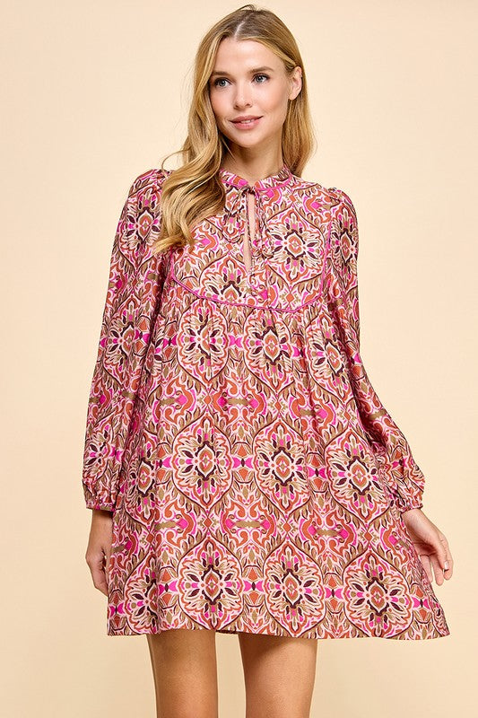 Annie Abstracted Printed Dress