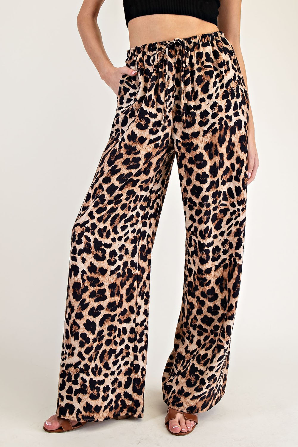 On The Prowl Leopard Wide Leg Pants