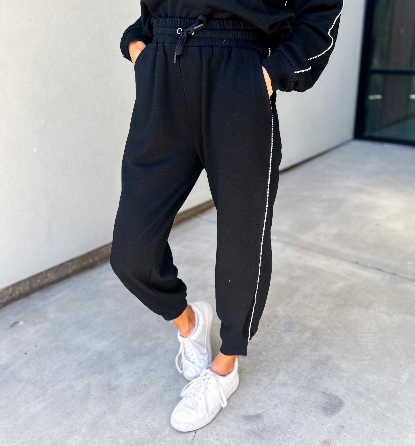 Simone Side Rhinestone Joggers