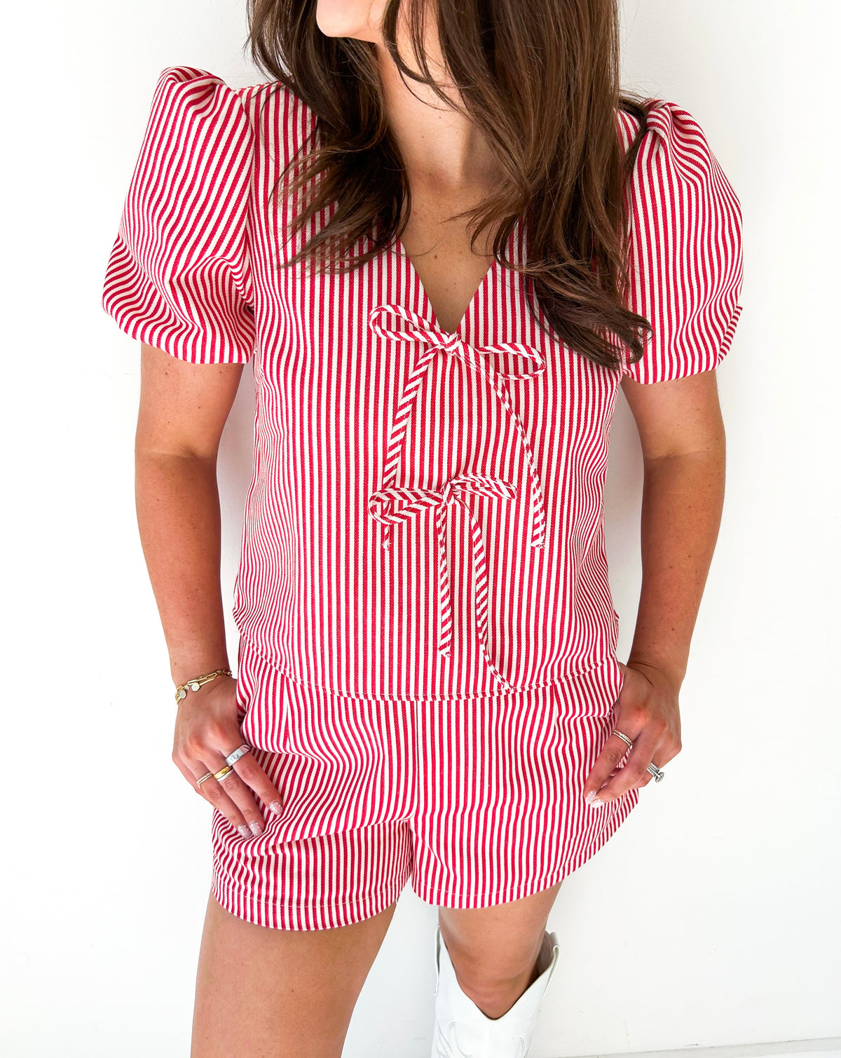 Terrie Striped Shorts