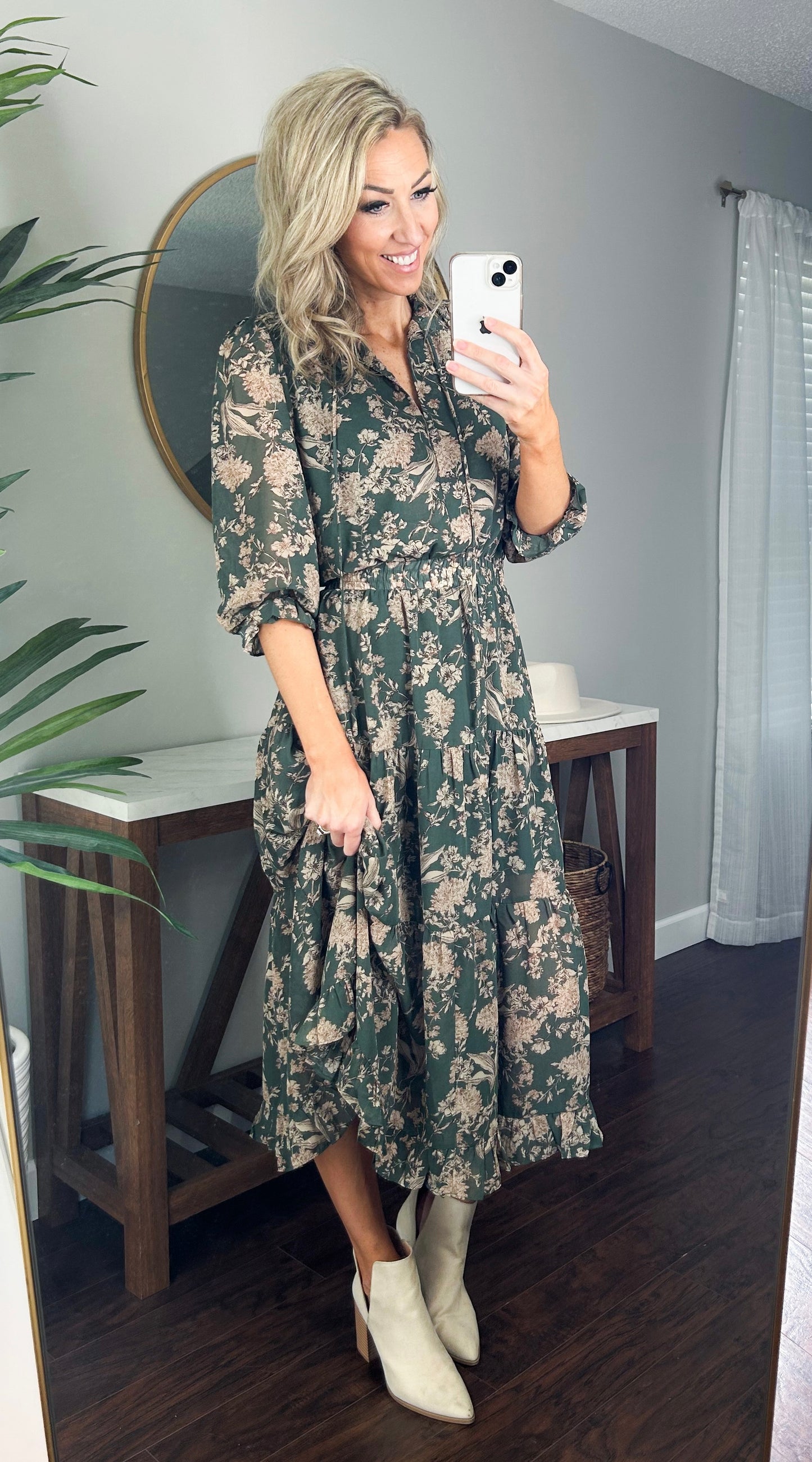 Glendora Floral Midi Dress