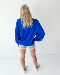 KU Very Oversized Sweatshirt (Royal Blue)